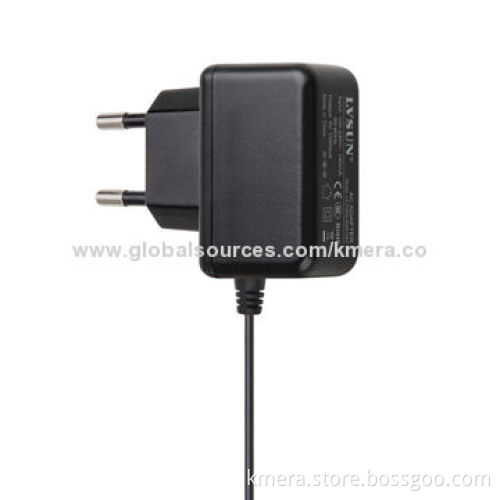 Wall-mounted Adapter with 5V, 1A Output and EU Plugs